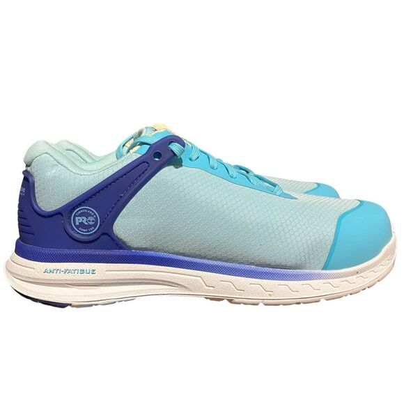 Timberland Pro Sneakers WMNS 9 Blue Day One Safety Shoes PR0455 Anti-Fatigue - Picture 1 of 12